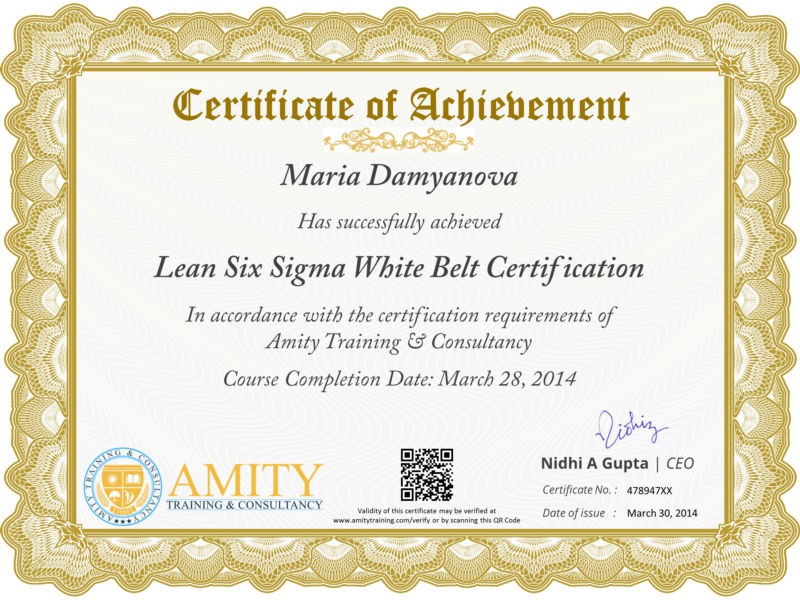 How To Get Six Sigma White Belt Certification Belt Poster